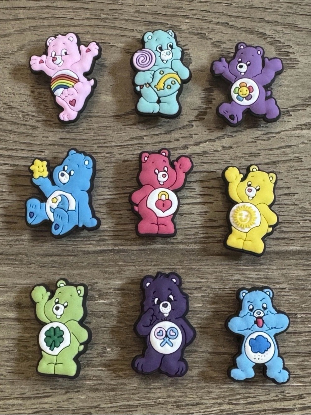 Care Bear Croc Charms Set Of 9